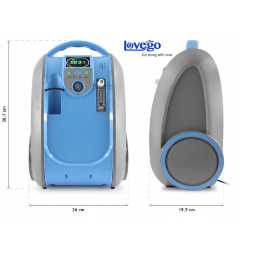 Concentratore di ossigeno portatile LOVEGO LG101 + Batteria